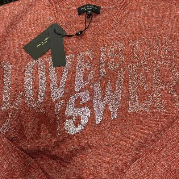 Rag & Bone Reflective Red Pullover Size S - Picture 3 of 5